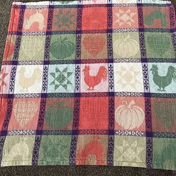 Autumnal2 Farmhouse Set of 4 Dinner Square Cloth Napkins- 16” by 16” - Picture 11 of 16